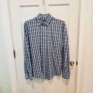 johnnie-O Prep Performance Casual Button Down Long Sleeve Shirt Size Medium